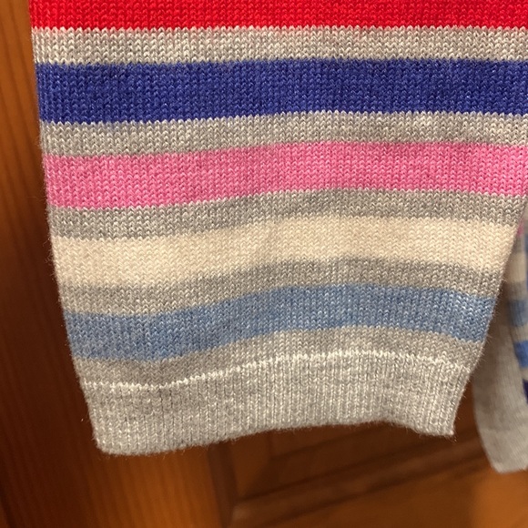 Talbots Petites MULTI-STRIPE SIDE-BUTTON
SWEATER  Size Large p - Picture 7 of 8